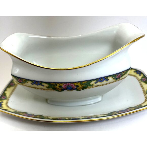 Epiag Gravy Boat With Attached Underplate Pattern 3200 - Picture 2 of 4